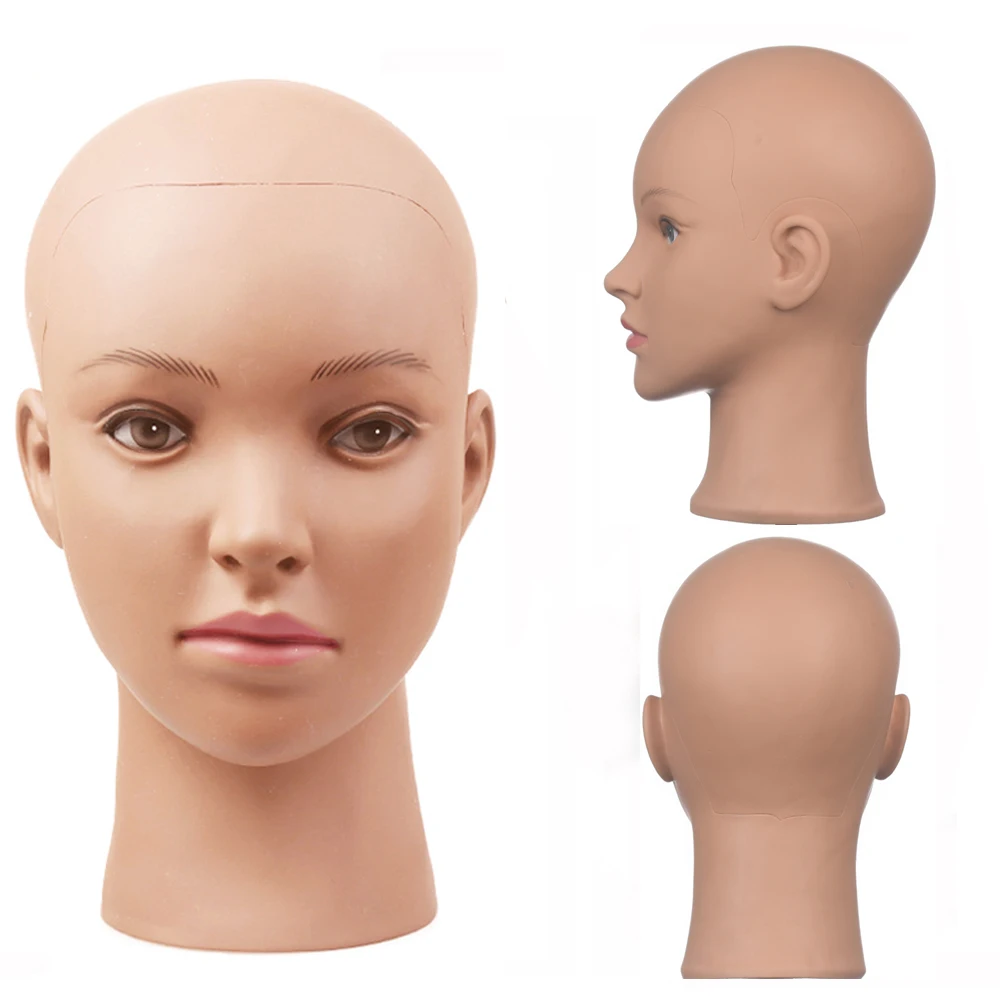 

1pcs Wig Head Soft Teaching Head Female Mannequin Head For Making Wigs ，Display Wigs Manikin Head Training Head without Hair