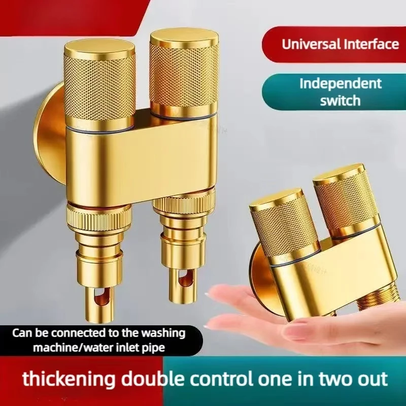 

[Golden high traffic]The Bathroom Is Equipped with A Dual Control Faucet with 2 Outlets. Suitable for Connecting Washing Washin