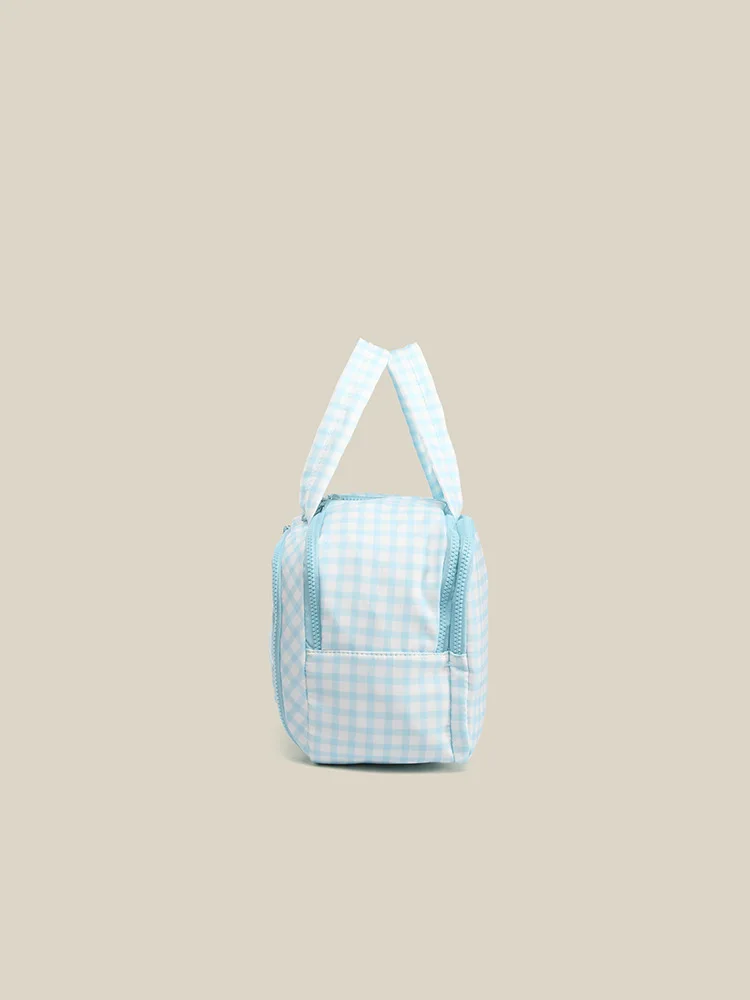 YIFAN  Quilted Makeup Bag Women, Multifunctional Makeup Bag, Large Capacity Toiletry Bag, Travel Storage Cosmetic Bag