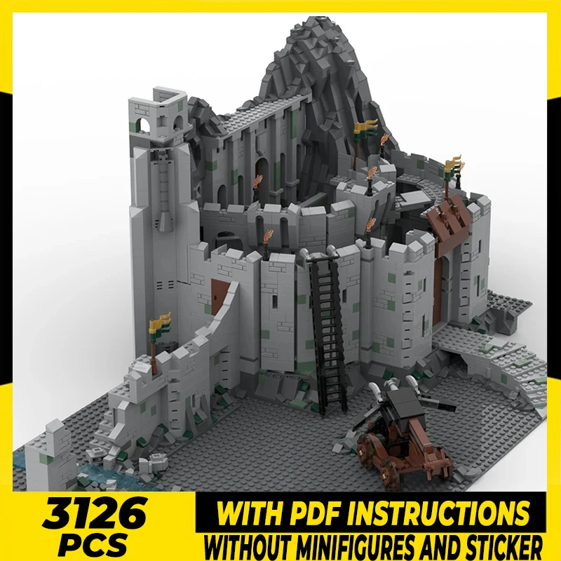 

Rings Movie Model Moc Building Bricks The Two Towers Castle Technology Modular Blocks Gifts Christmas Toys DIY Sets Assembly