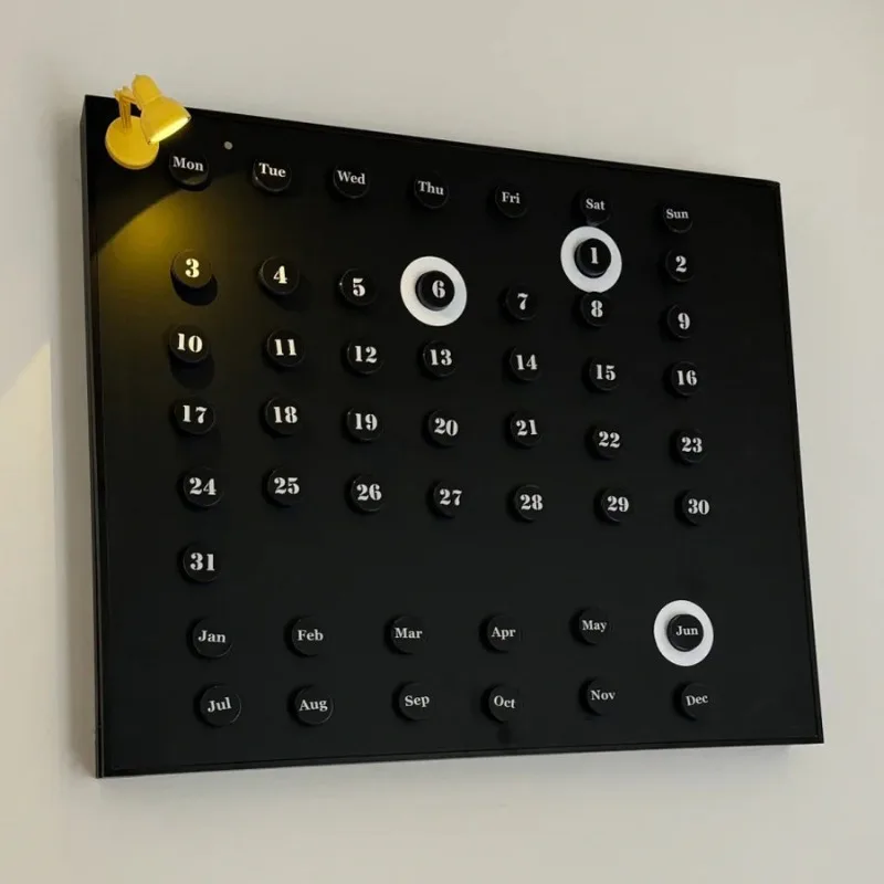 Modern Home Calendar Board Multi-functional Decorative Cover for Switch Panel Reusable Memo Organizer for Office Wall Decor