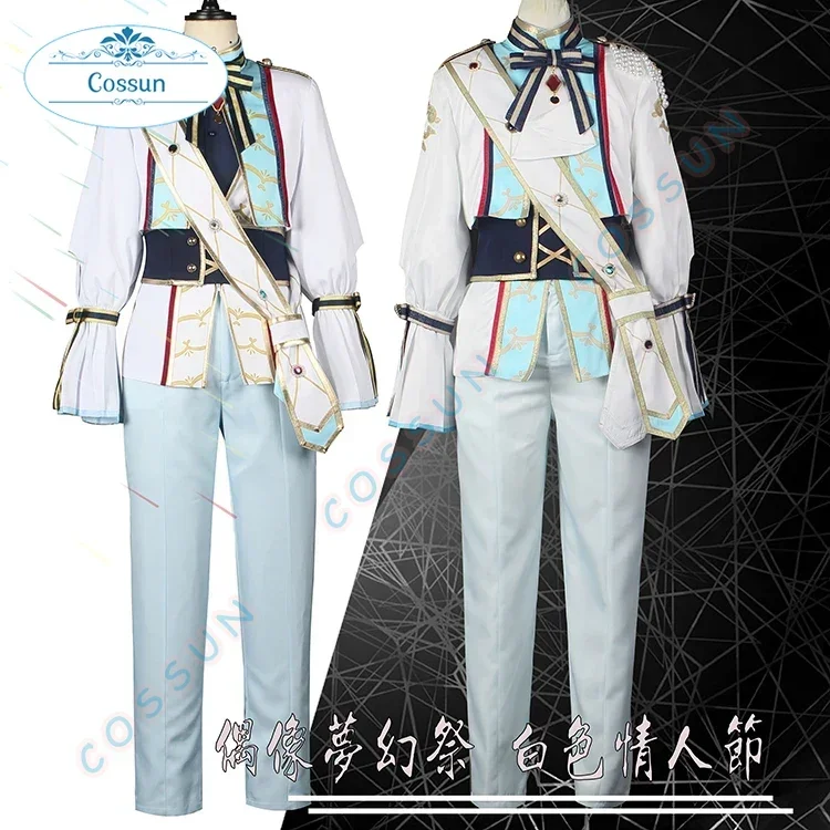 

[Customized] Ensemble Stars 2 Shinobu Sengoku/Harukawa Sora White Valentine's Day Game Suit Cosplay Costume Halloween Outfit