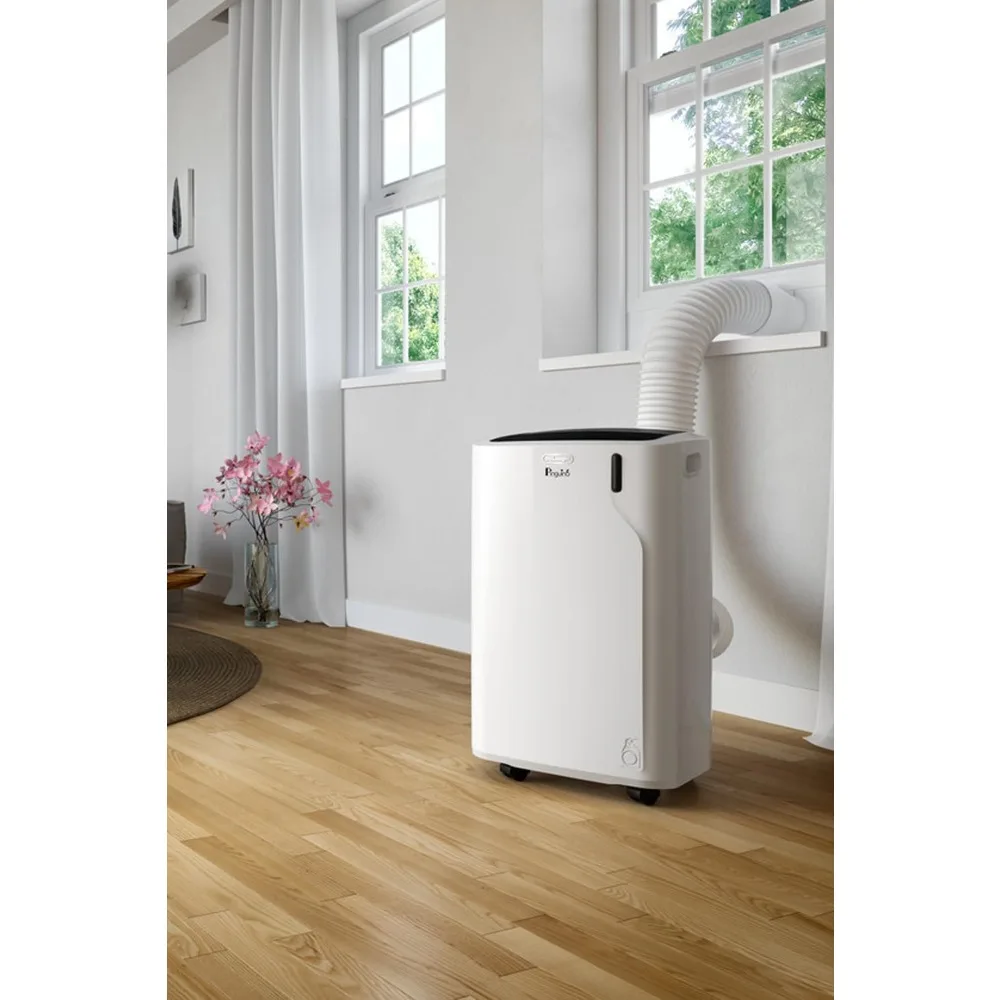 Aire acondicionado portátil DeLonghi Pinguino, 6700,0 BTU, potencia de refrigeración, ecológico y portátil, América PACEM370 WH