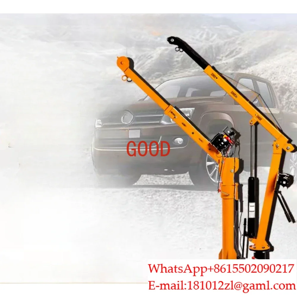 Vehicle-mounted crane 12v24v truck-mounted crane 500 kg 1 ton car crane cantilever