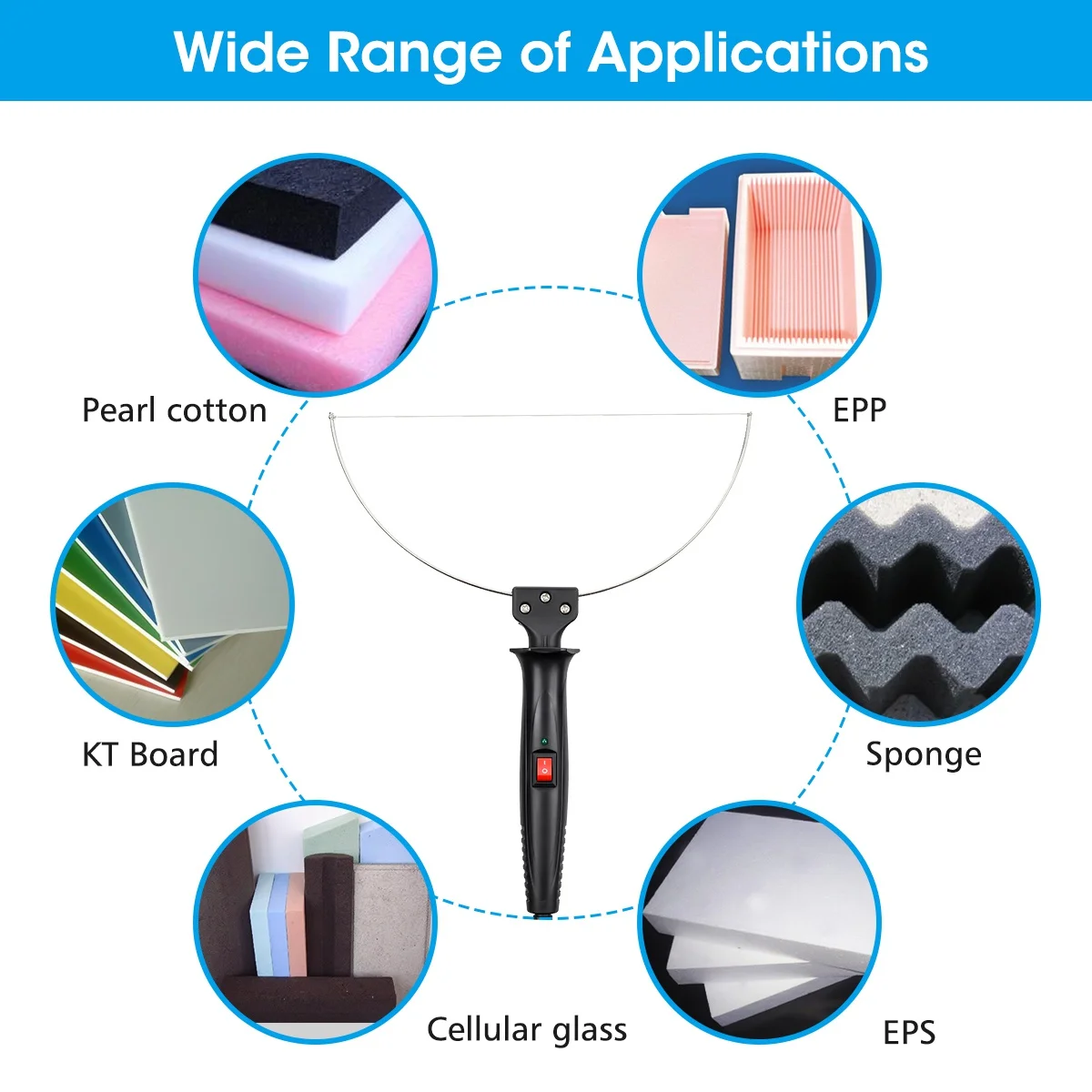 3in1 for Foam Cutter Blade Die cutter Electric Styrofoam Cutting Wire Adjustable Temperature Foam Cutting Machine Thermal Knife