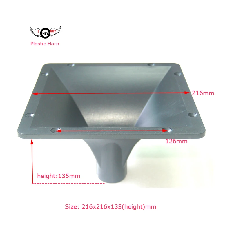 

1 шт. 195x155 мм/216x216x135 мм Пластиковый АБС-диффузор для динамика, высокочастотный динамик, аудиосистема Hi-Fi, KTV-бокс, бесплатная доставка