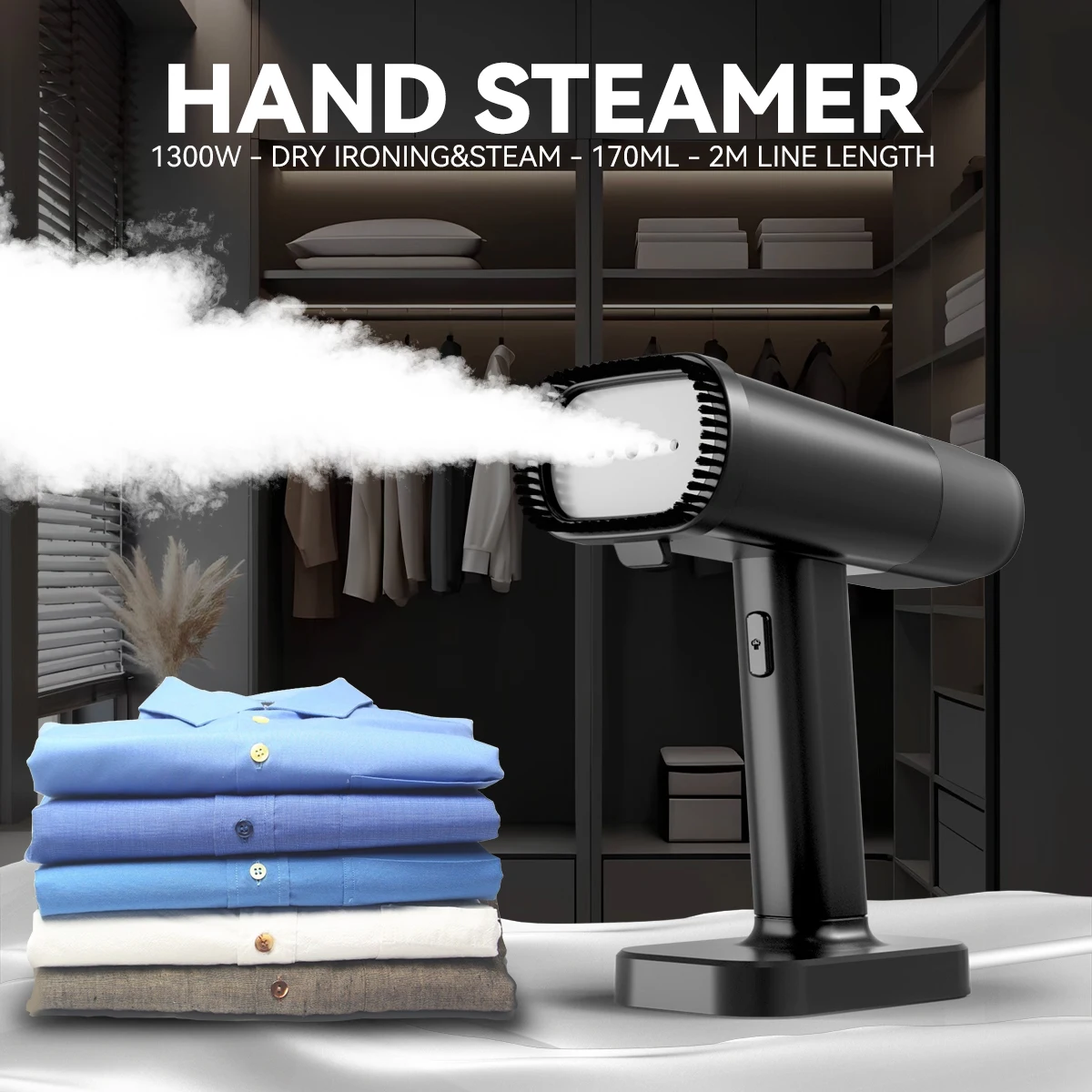 NEW 110V/220V New Strong Steam Brush Handheld Clothes Hanging Iron Ironing Machine Portable Dry Cleaning Mini Garment Steamer - view 2