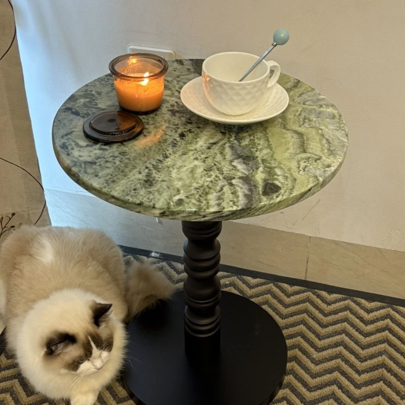 Cloud Emerald Marble Coffee Tables Living Room Luxury Sturdy Coffee Tables Unique Translucent desktop Artistic Home Furniture