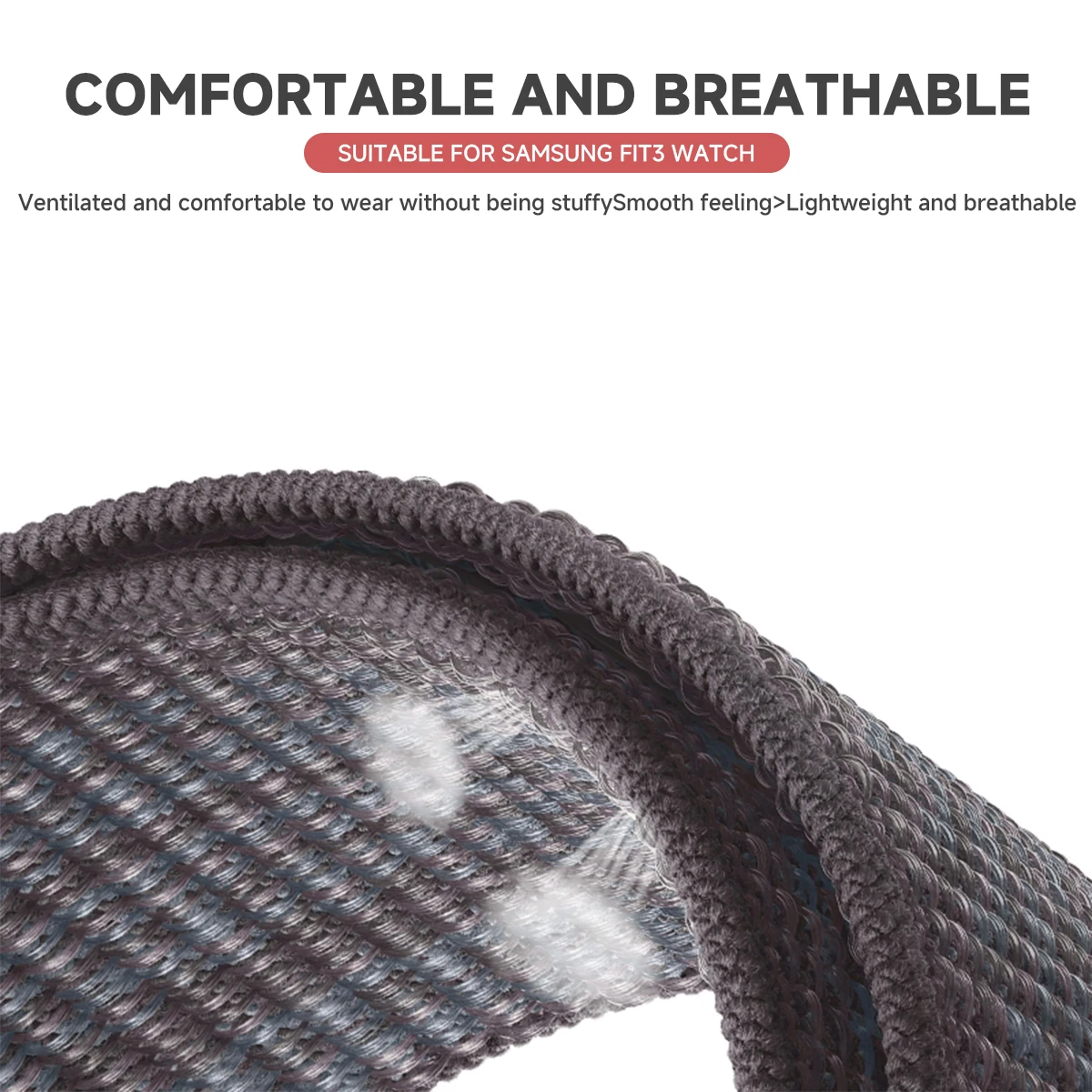 クイックナイロンループストラップ Samsung Galaxy Watch Fit 3 スポーツリストバンドブレスレット Galaxy Fit3 時計バンド交換アクセサリー