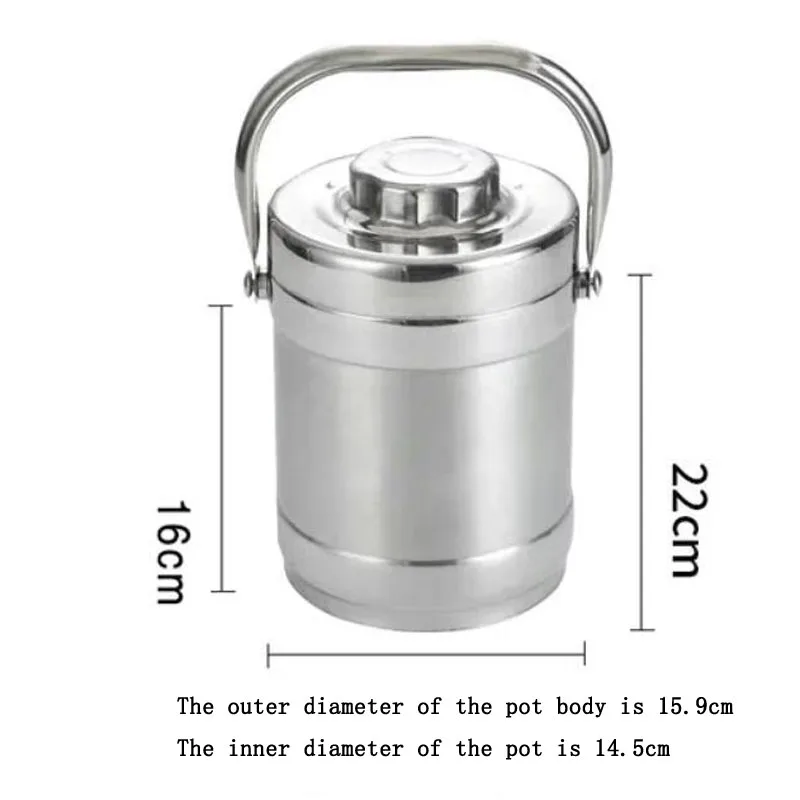 3L Stainless Steel Liquid Nitrogen Dewar Cryogenic Container for LN2 Transfer And Storage with High Vacuum Insulation