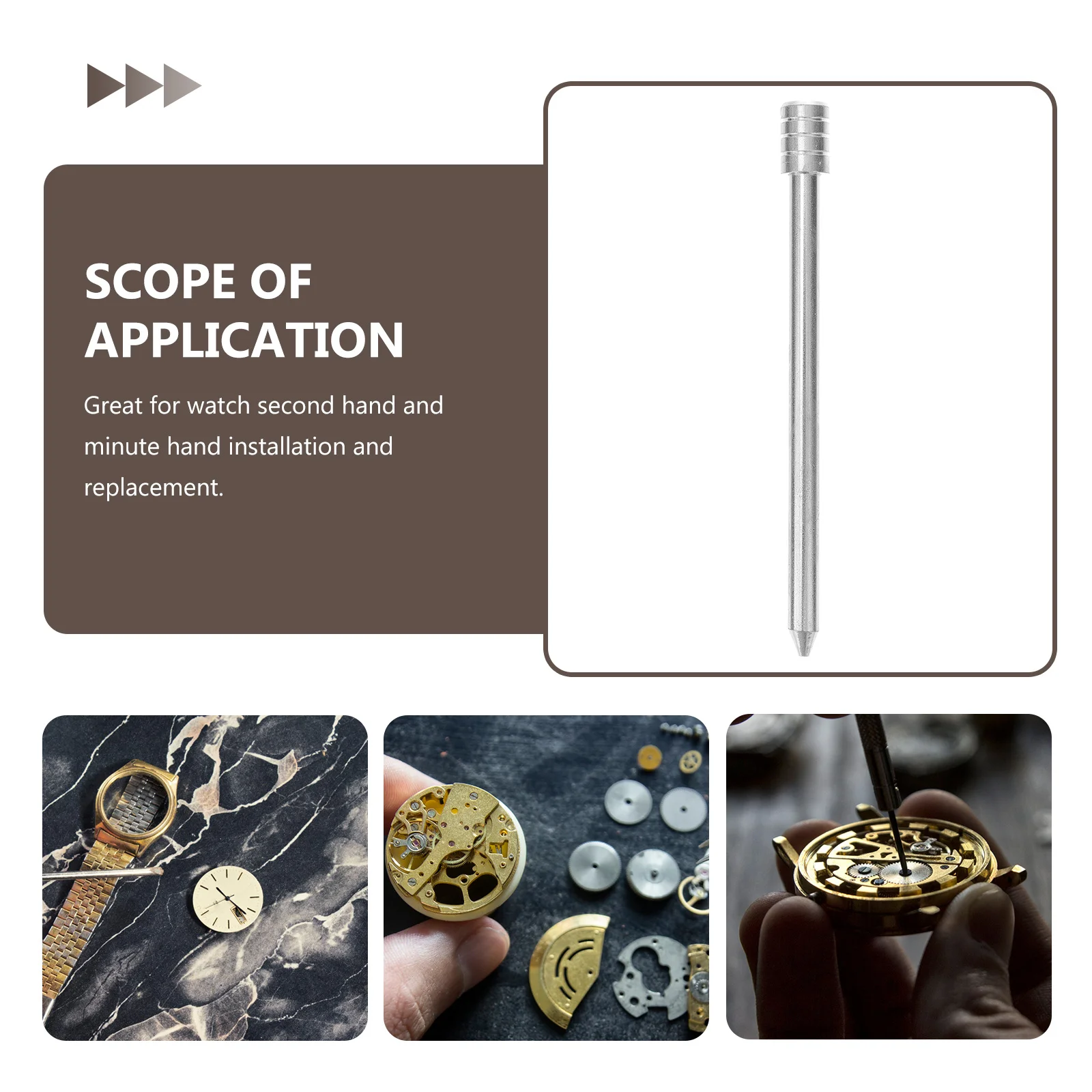 Watch Repairing Tool Needle Install Lightweight Clock Maintenance Tool Portable Punch Minute Hand Pressing