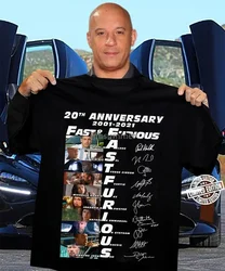 20Th Anniversary 2001-2021 Fast And Furious Shirt（S-5Xl)