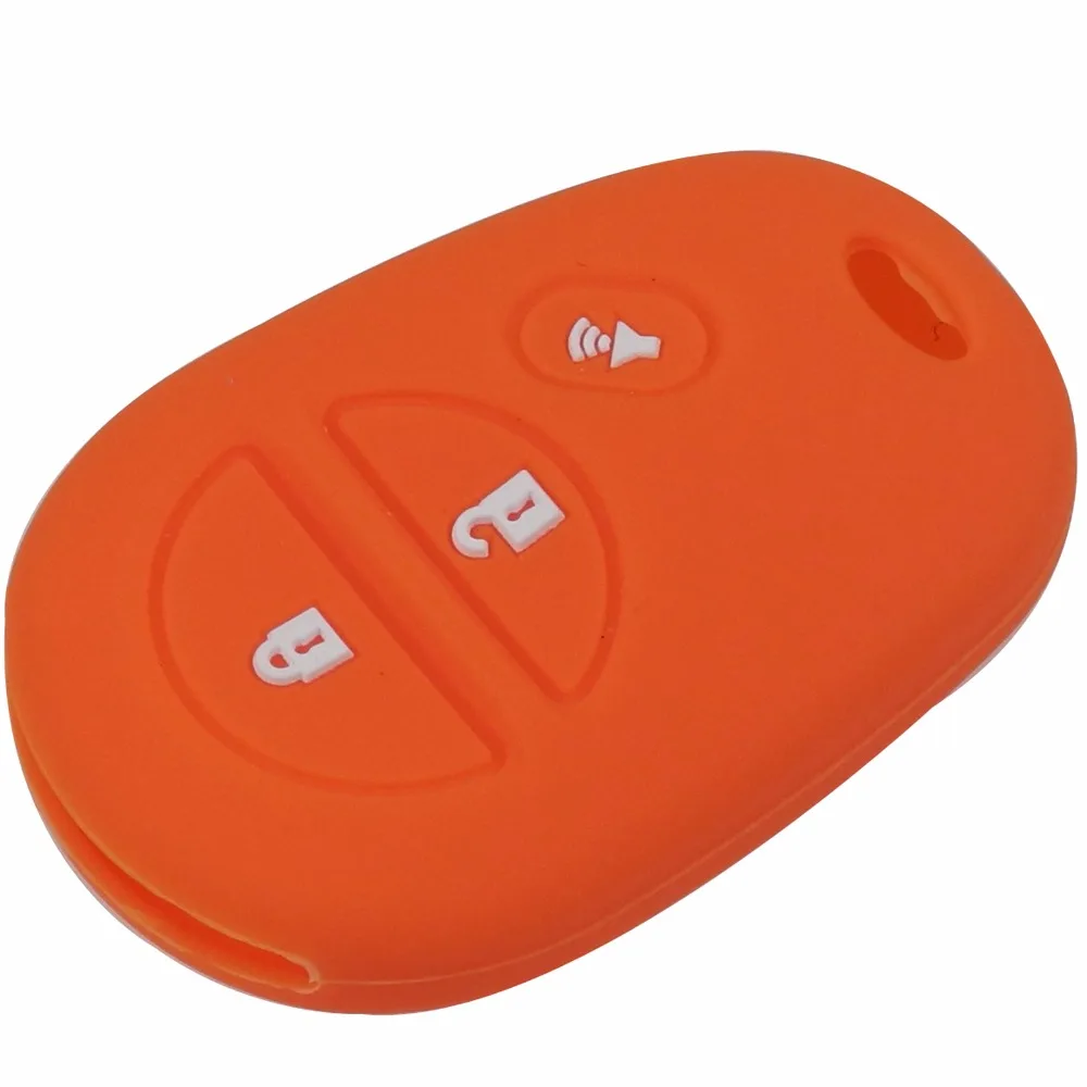 jingyuqin Remote control shell 3 Buttons Car-Styling Silicone Cover Case Fob For Toyota Sienna/Tundra/Sequoia Keychain