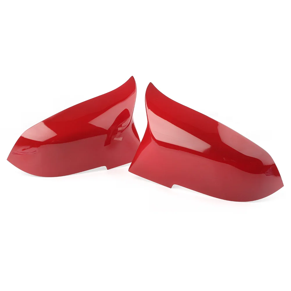 Car Rear View Side Mirror Cover Trim For BMW F30 F31 F32 F35 F36 E84 2014 2015 2016 2017 2018 Red ABS Plastic 2PCS