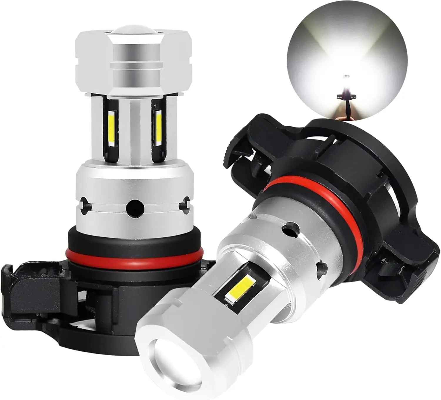 

Super Bright 3800 Lumens LED Fog Light Bulbs, 6000K Xenon White for Car Truck Front DRL Daytime Running Lights