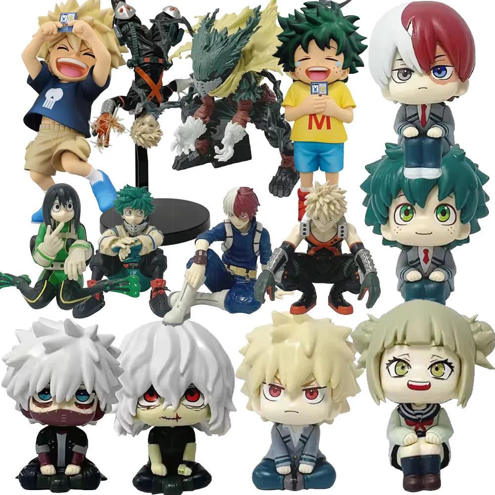 Neue Anime-Figur Meu Hero Academia Midoriya Izuku Bakugou Katsuki Ochaco Uraraka Q-Version Sammlerserie Geburtstagsgeschenk