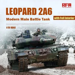 Ryefield model military assembled tank model kit RM-5066 German Main Battle Tank Leopard 2A6 full internal version 1/35