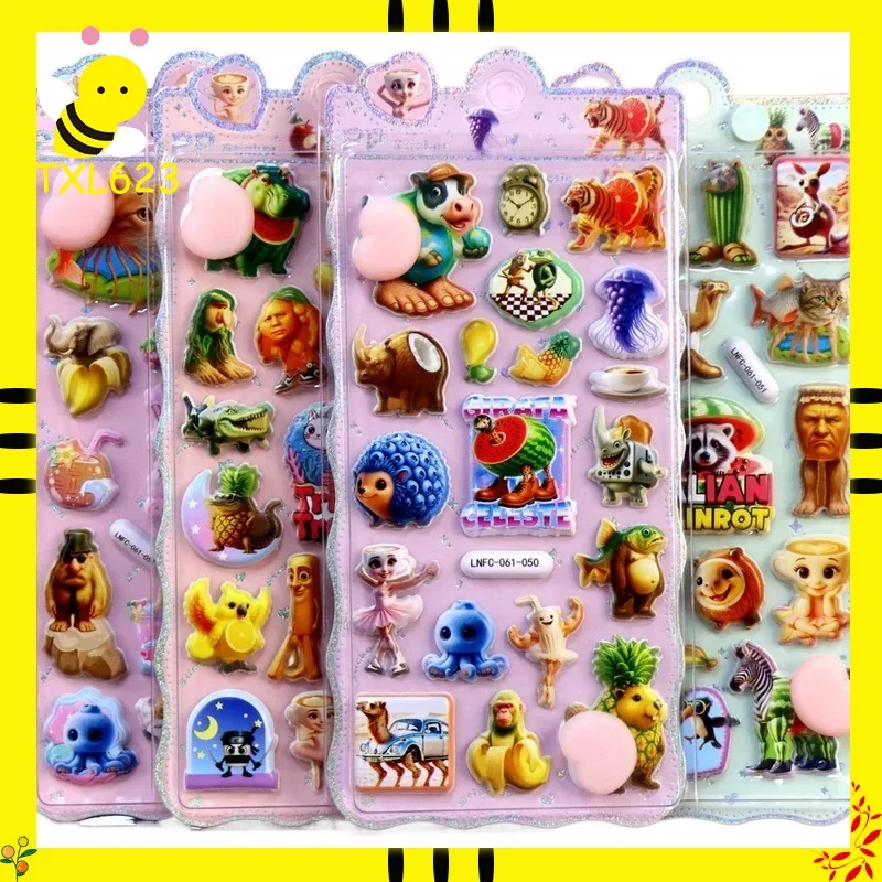 40pcs-cartoon-pp-stickers-diy-mobile-phone-case-notebook-decorative-stickers-decompression-gifts-for-boys-girls