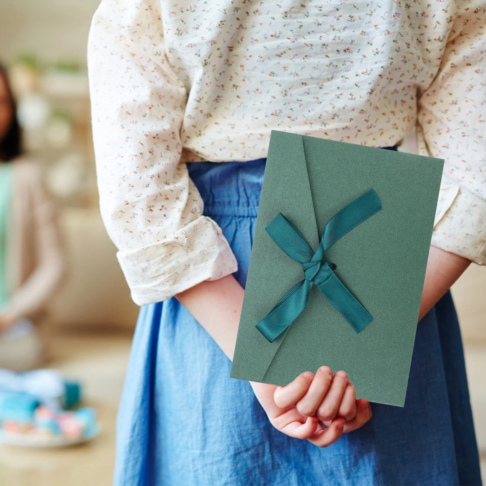 8 Pcs Vintage Bow Envelope Greeting Card Envelopes Invitation Cards Luxury Bubble Large