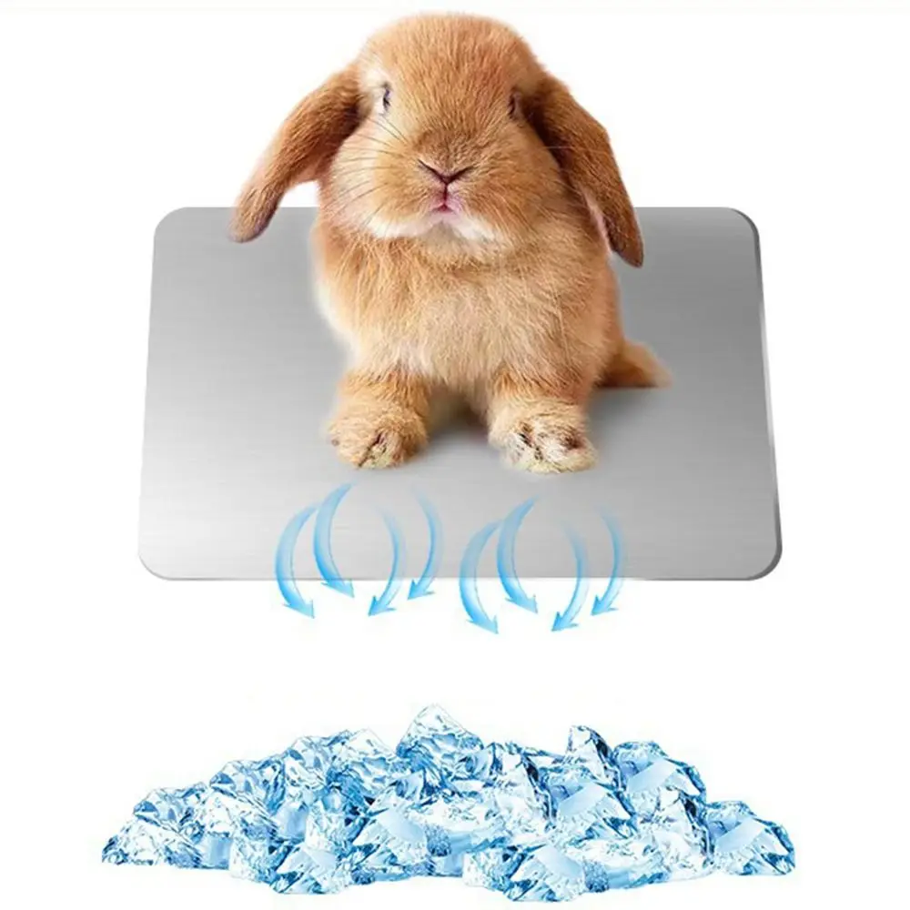Aluminum Pet Cooling Plate Fast-cooling Heat-dissipating Rabbit Cooling Plate Reusable Non-electric Hamster Cooling Pad