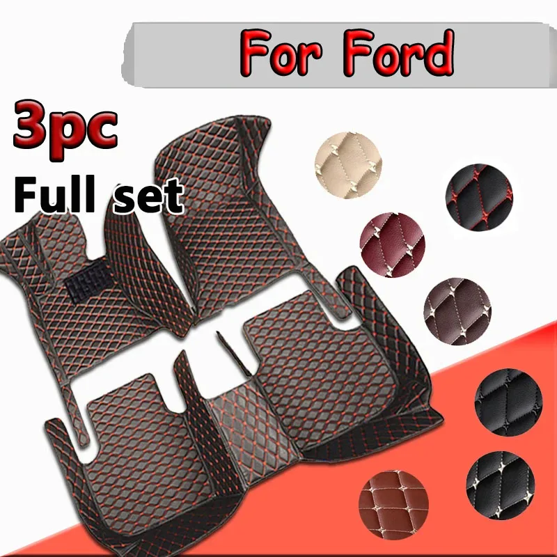 

Leather Car Floor Mats For Ford Mondeo Kuga Puma Focus mk2 Focus mk3 Focus mk4 Focus MK1 Fusion KA Car Accessories