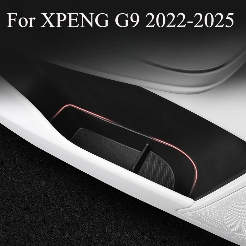 

Для XPENG G9 2022-2025 ящик для хранения боковой двери автомобиля автомобильные аксессуары TPE слот для передних ворот антигрязный лоток для хранения