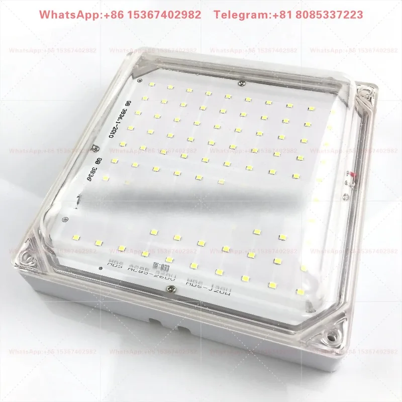 Waterproof and moisture-proof square frozen storage lamp for bathroom bathtub, high-power 2030 W explosion-proof lamp