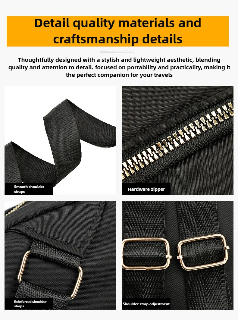 A stylish new women's backpack with a high-end feel, a casual outdoor travel small backpack and a fashionable commuting hand bag