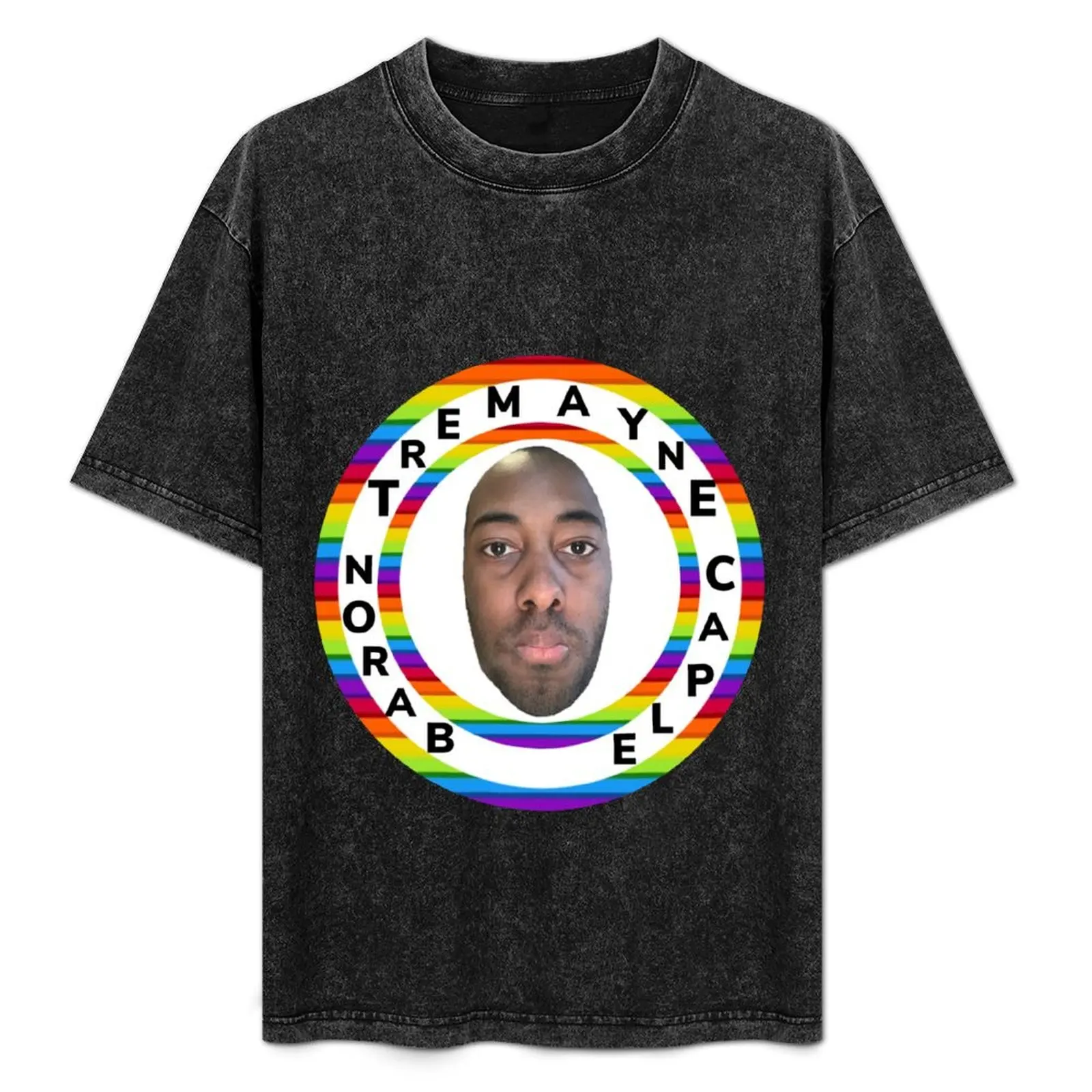 Baron Tremayne Caple: Camiseta Rainbow Circle, camiseta cómoda para el trabajo para hombre