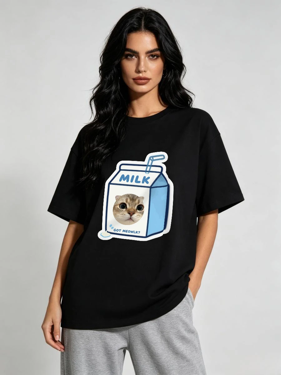 T-shirts Oversize Relax Minimaliste, ajustement parfait pour un confort maximal, en coton premium résistant, basique, pour fille, coupe ajustée, tout-terrain