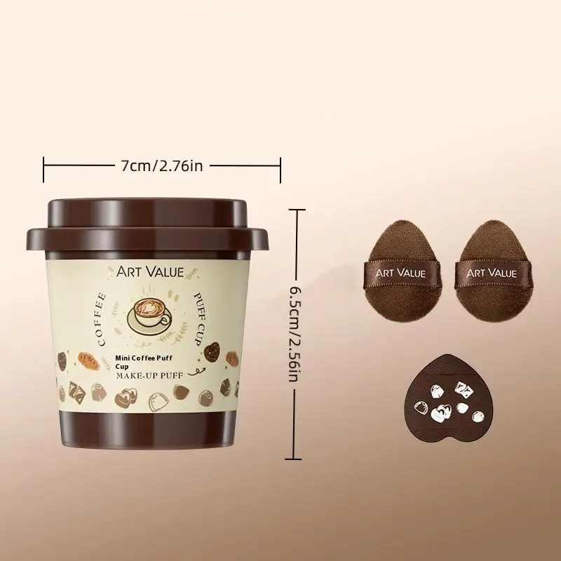 5pc Makeup Puff Set With Storage Box Dry Wet Combined - Soft Cute Cosmetic Sponge Cushion Puff Foundation Makeup Tools Accessory