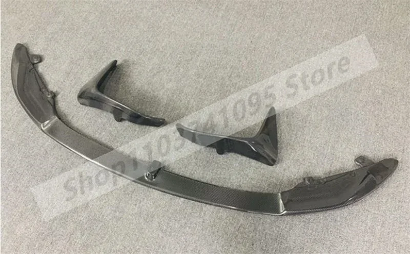 3pcs/set Real Carbon Fiber Front Bumper Splitters Cup Flaps Lid Spoiler Lip For BMW F80 F82 F83 M3 M4 2014-2020 MP Style