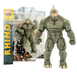 Hot toys Marvel Anime X-Men Avengers villain hero 7inch Rhino joint Movable Action Figure Collectible Model Toy Figures gifts