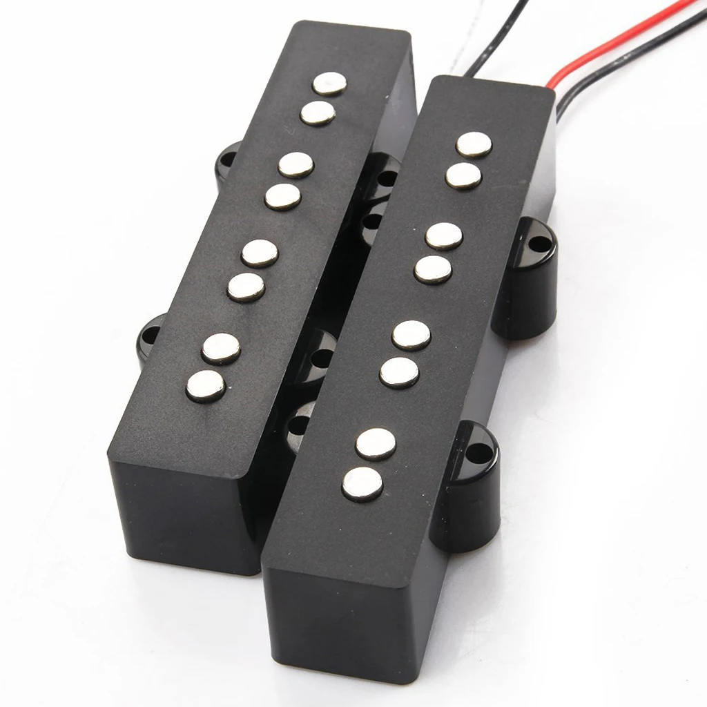 Noiseless Open JB Bass Pickups 4 String Ceramic Replacement for JB Jazz Bass Guitar Parts Kit view 3