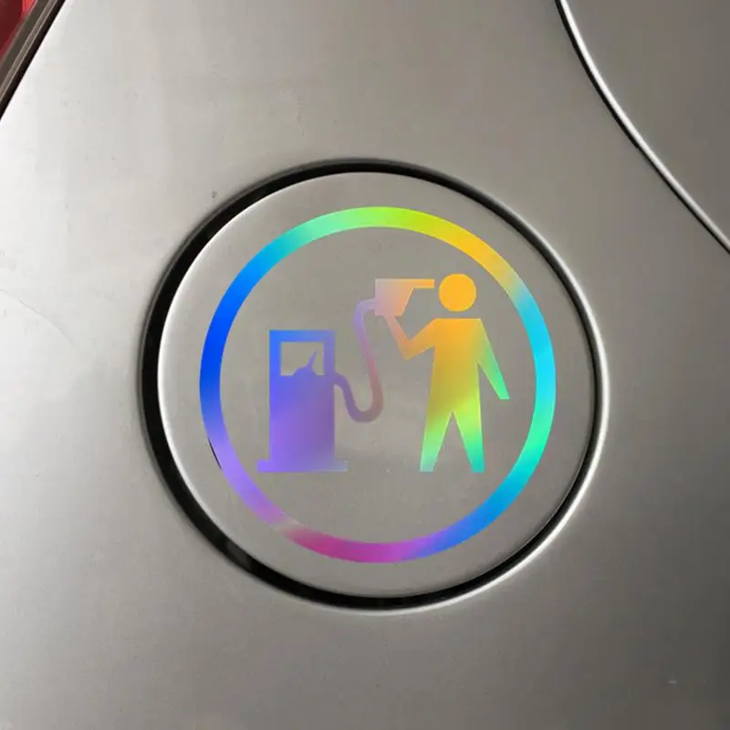 สติ๊กเกอร์ติดถังน้ำมันรถยนต์, สติ๊กเกอร์กันน้ำแบบสร้างสรรค์ฝาปิดสติกเกอร์ติดรถยนต์กาวเหนียวมากอุปกรณ์เสริมรถยนต์ไม่มีร่องรอยสำหรับกระเป๋าเดินทาง