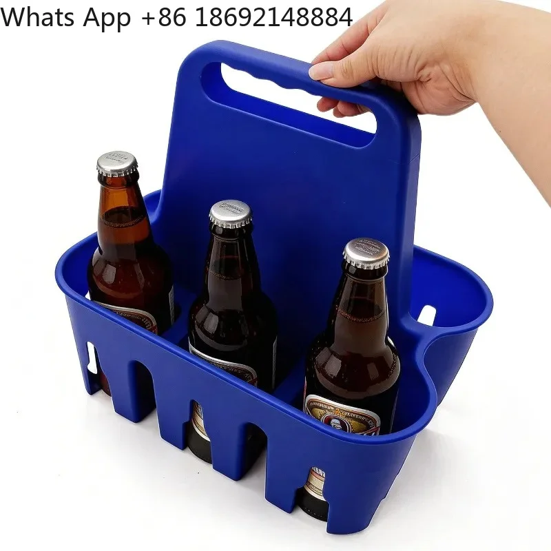 Plastic Integrated Beer Basket for Portable Beverage Rack Sports Kettle Holder Beer Rack