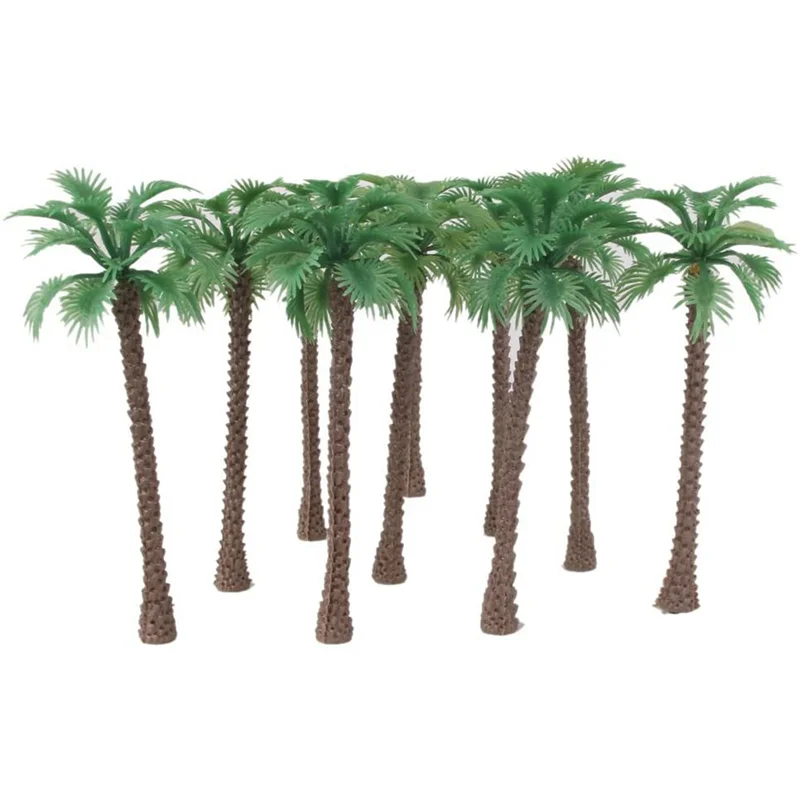 ABXE-120 pièces palmier modèle arbres/modèle de paysage en plastique disposition artificielle forêt tropicale Diorama