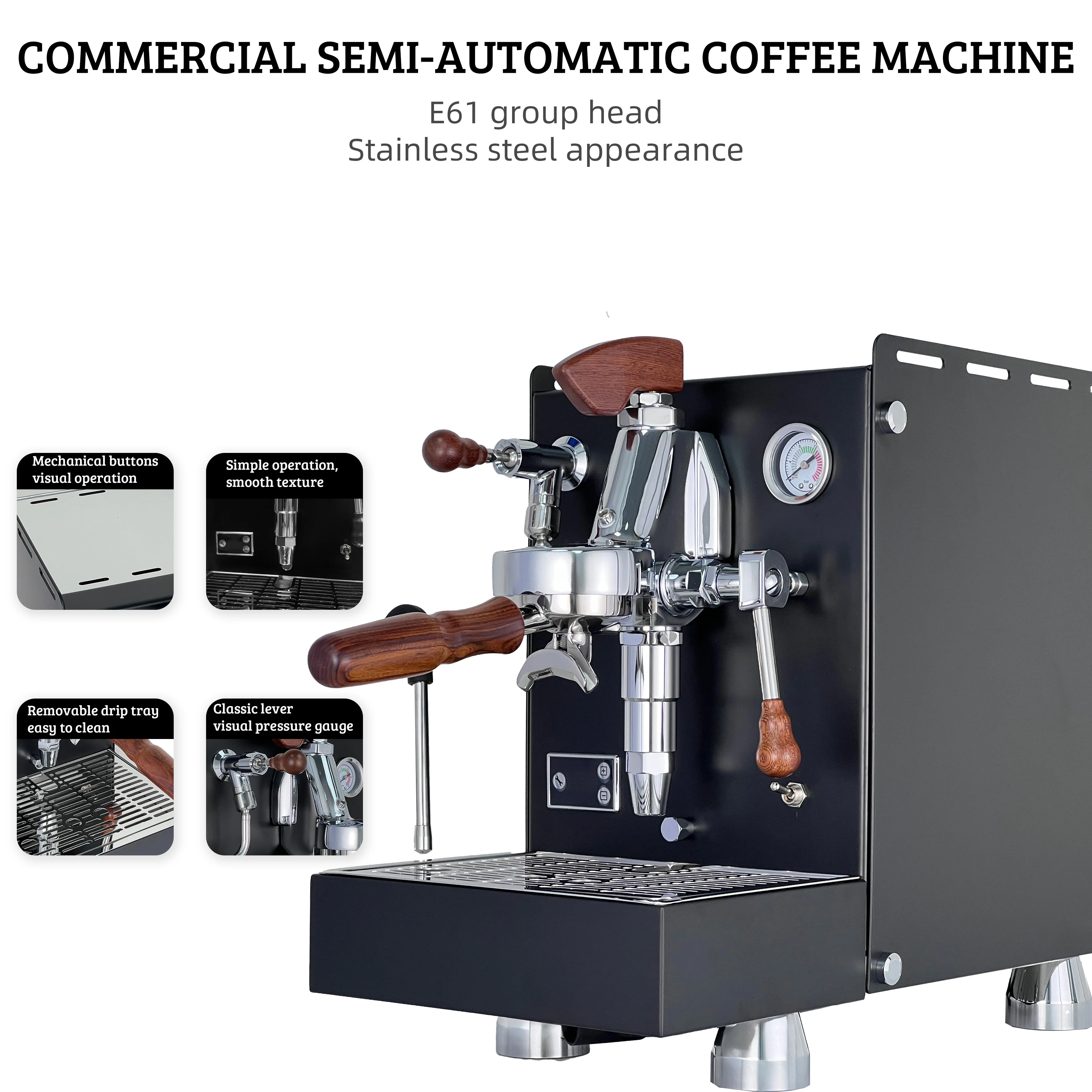 Półautomatyczna profesjonalna  – Espresso Machine 1 Group E61 recenzja i cena