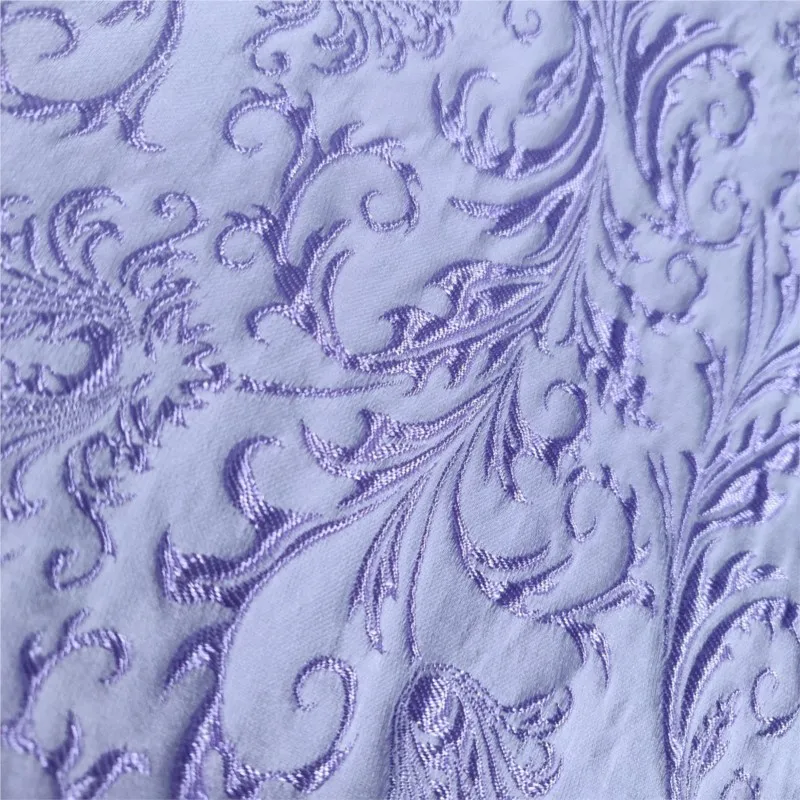 This is a classic jacquard fabric with concave-convex three-dimensional embossed pattern and light elegant drape 5