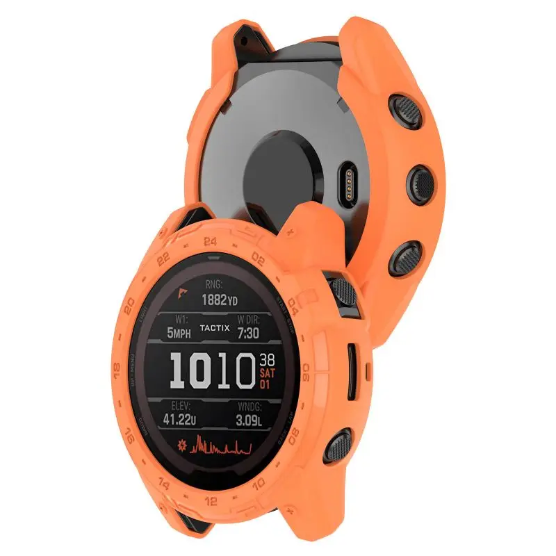 Silicone Case Cover For Garmin Enduro 2 Tactix 7 AMOLED Smart Watch Clear Soft Protective Bumper Protector Shell Tactix7 OLED