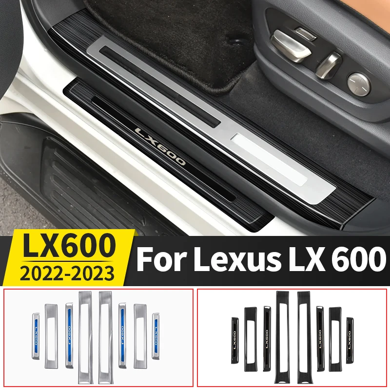 

2022 2023 Stainless Steel Threshold Protective Cover Suitable for Lexus 600 Lx600 Car Door Pedal Cover Modification Accessories