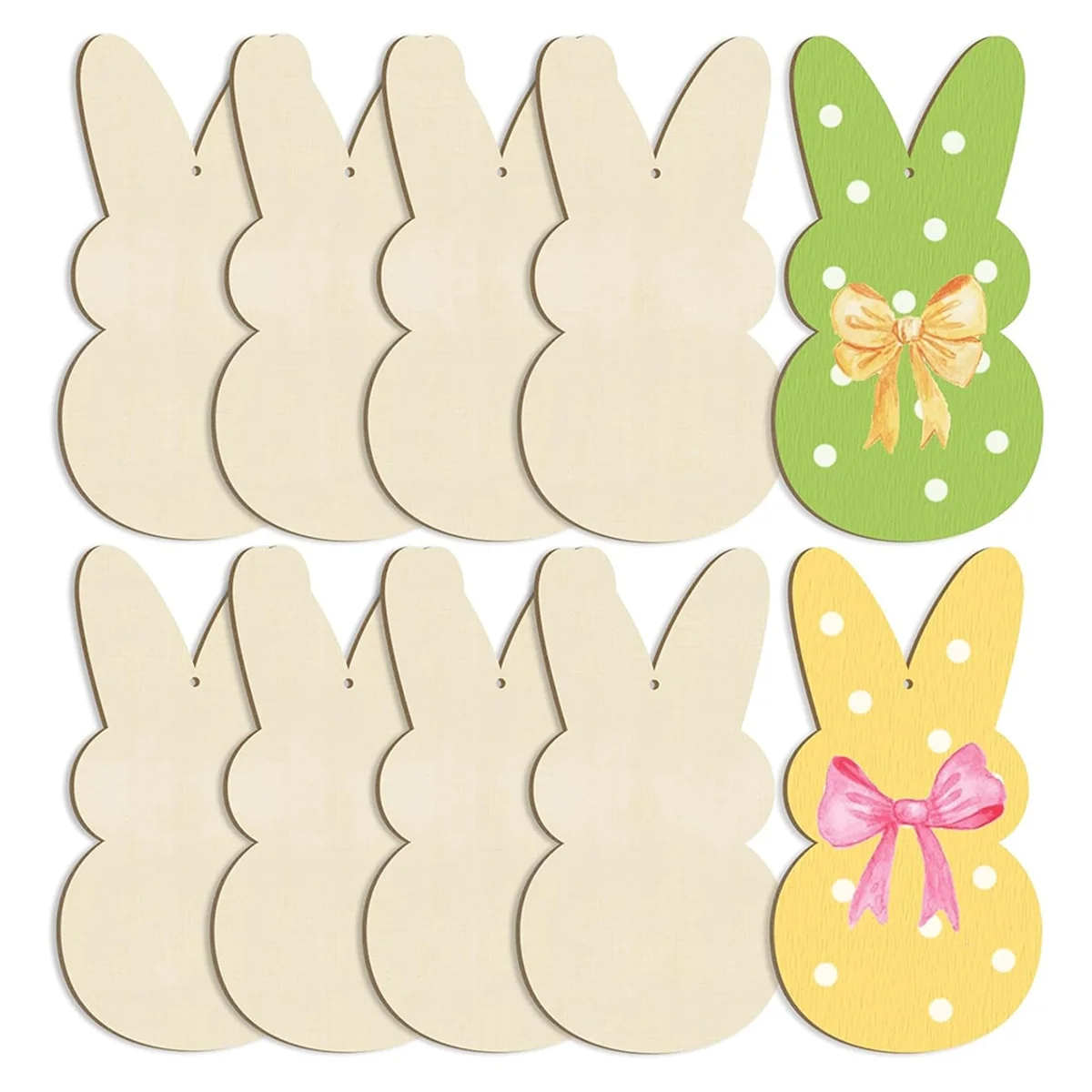 زينة عيد الفصح الخشبية مقاس كبير 7 بوصة للطلاء، JAS #3