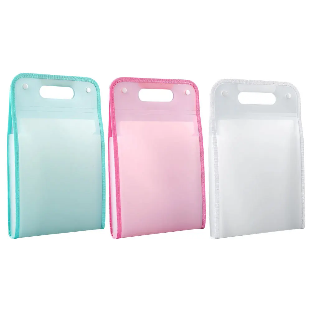 

3Pcs Expanding File Folder Multi-Grid Document Organizer Bag for Papers Currency Tickets Checks Portable File Storage Solution