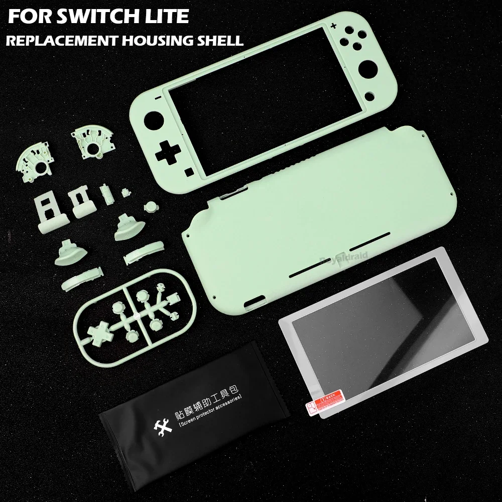 Czarna niebieska zielona obudowa do konsoli Nintendo Switch Lite DIY Wymienna obudowa do konsoli Switch Lite Akcesoria do gier