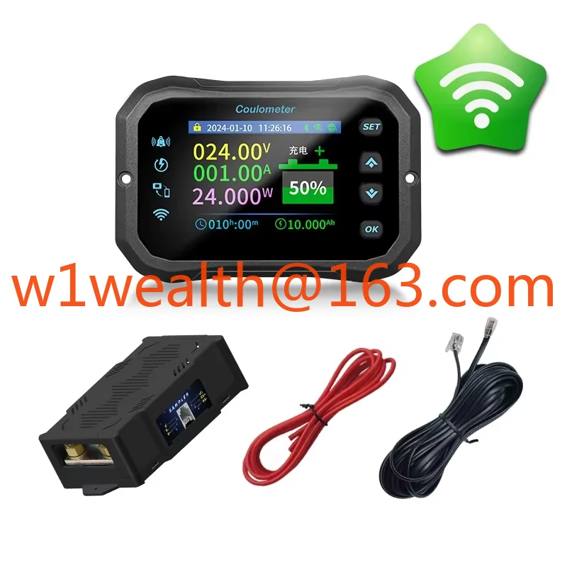 KM160F 600A Wifi Battery Meter Capacity Indicator Tester App Remote Control Coulomb Voltmeter Ammeter Real-time Battery Tracking