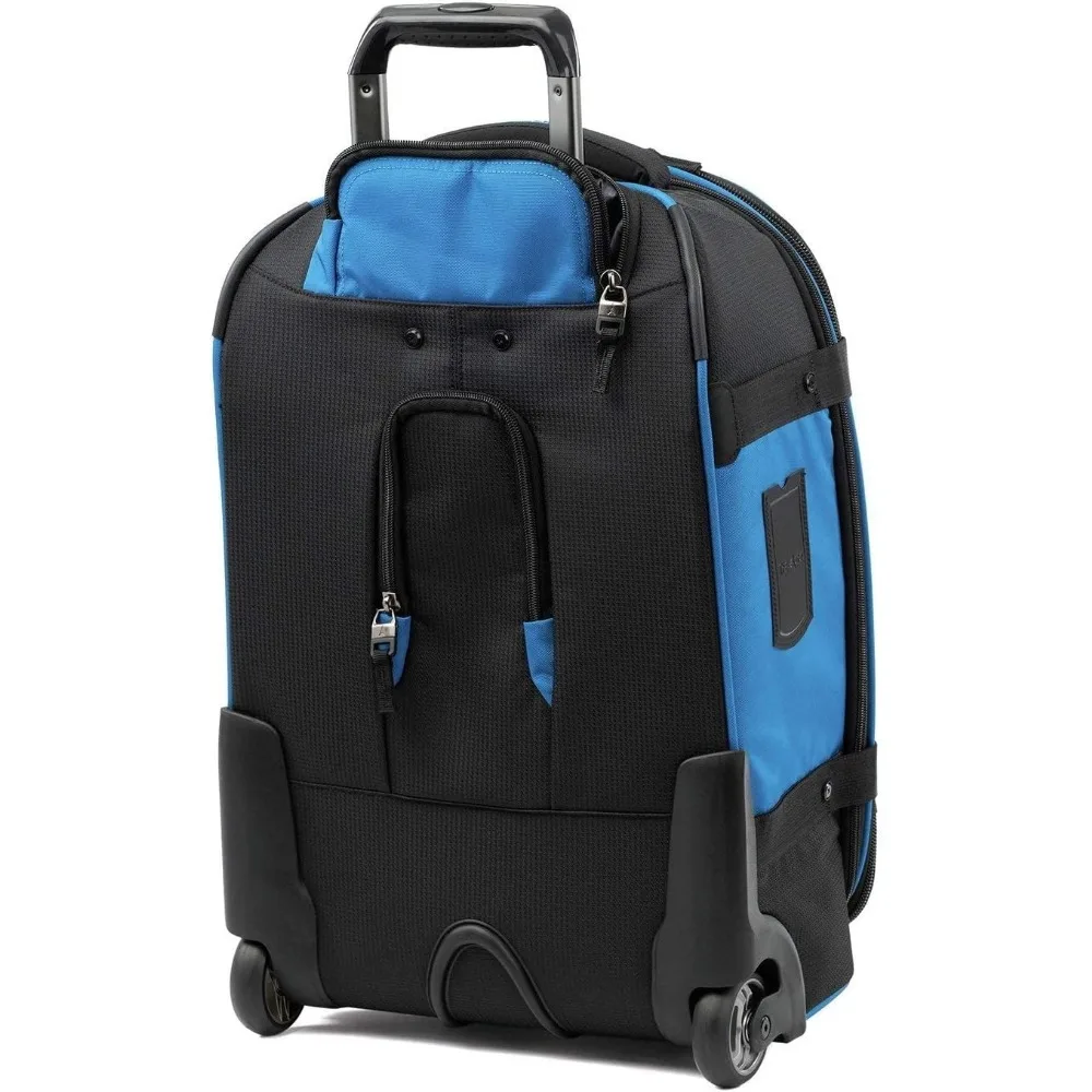 Softside Expandable Rollaboard Luggage Set - Unisex Adult, Blue/Black, 2-Piece (22/28) with Bold Design