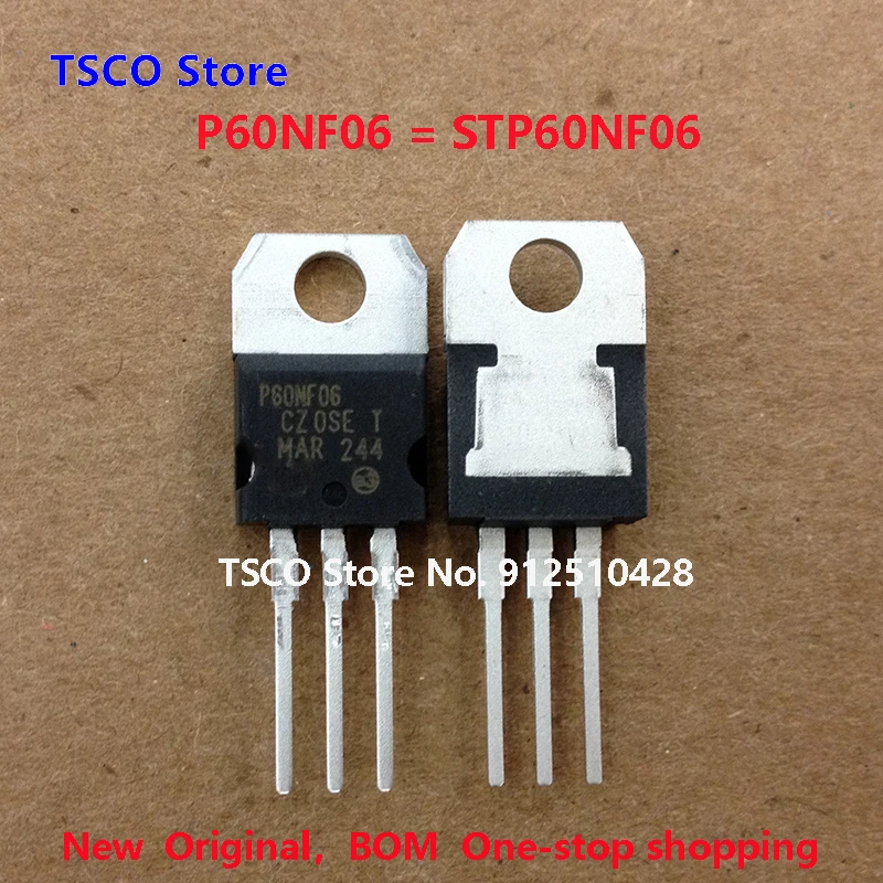 P60NF06  STP60NF06   (10 unid/lote) Nuevo Origiail