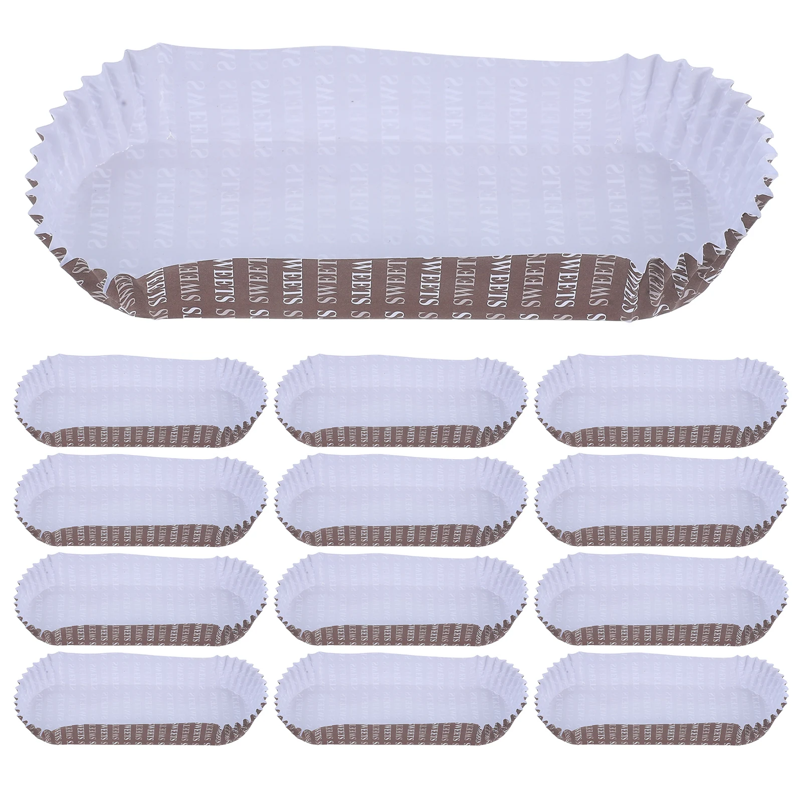 

100 Pcs Hot Dog Trays Disposable Paper Food Barbecue Snack Packing Boats Grease Resistant Takeout Picnic Party Container