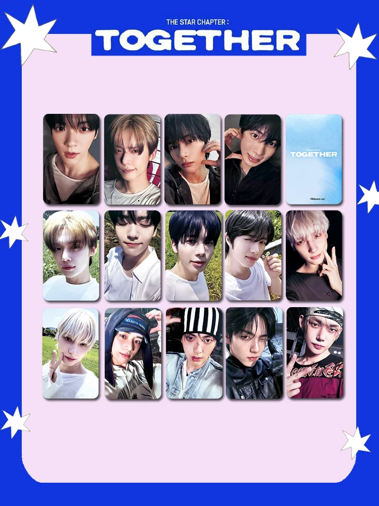 5/6 pièces Kpop Yeonjun Beomgyu Lomo Cared Album TOGETHER Soobin Hueningkai Taehyun cartes photo Fans Collection Moa cadeau Merch