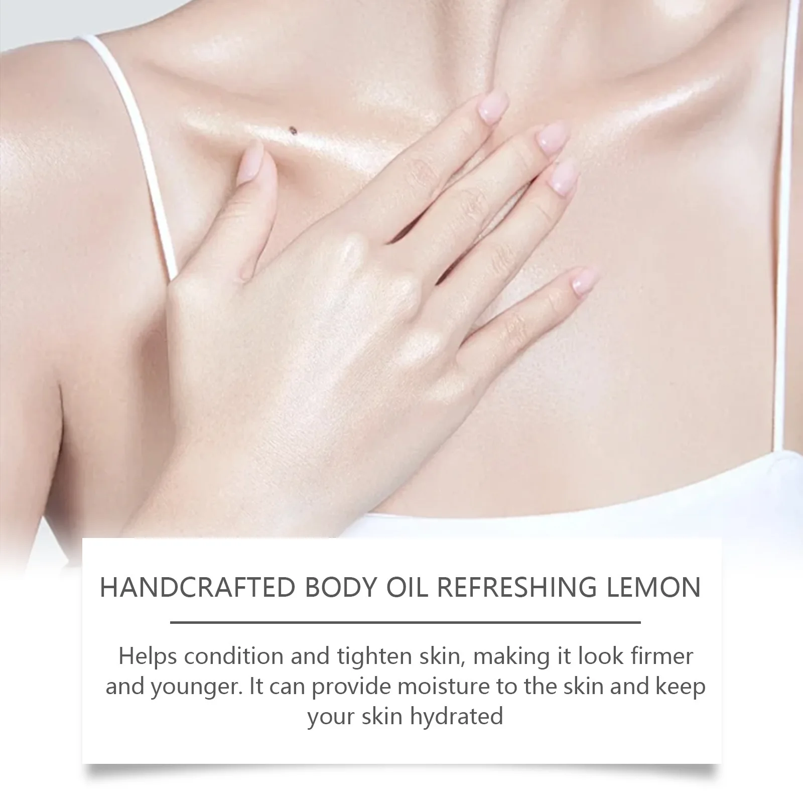 Lemon Essence Oil For Body Moisturizing Firm Skin Smooth Balance Water Oil Improve Dryness Spa Massage Pores Shrink Brighten